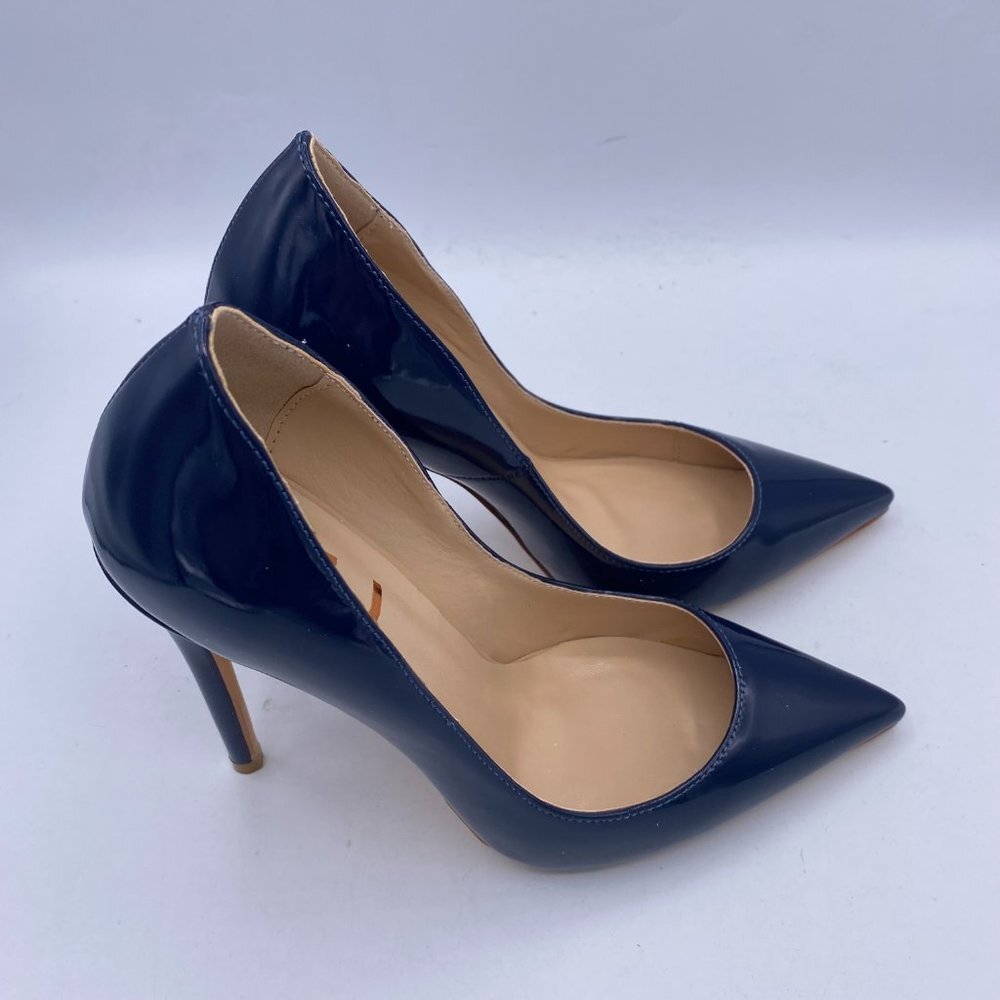 Elegant Blue Stiletto Heels - Picture 5 of 11